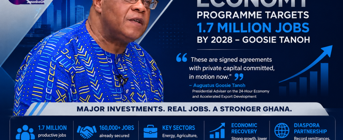 Goosie Tanoh Reveals How Ghana’s 24-Hour Economy Will Create 1.7 Million Jobs